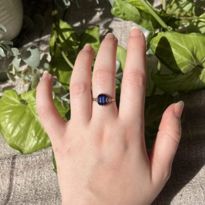 diamond sapphire ring