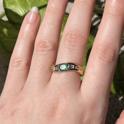 diamond emerald ring